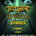 V Bratislave sa splní sen každého thrash metalistu. TESTAMENT, SEPULTURA, EXODUS, DEATH ANGEL a HEATHEN